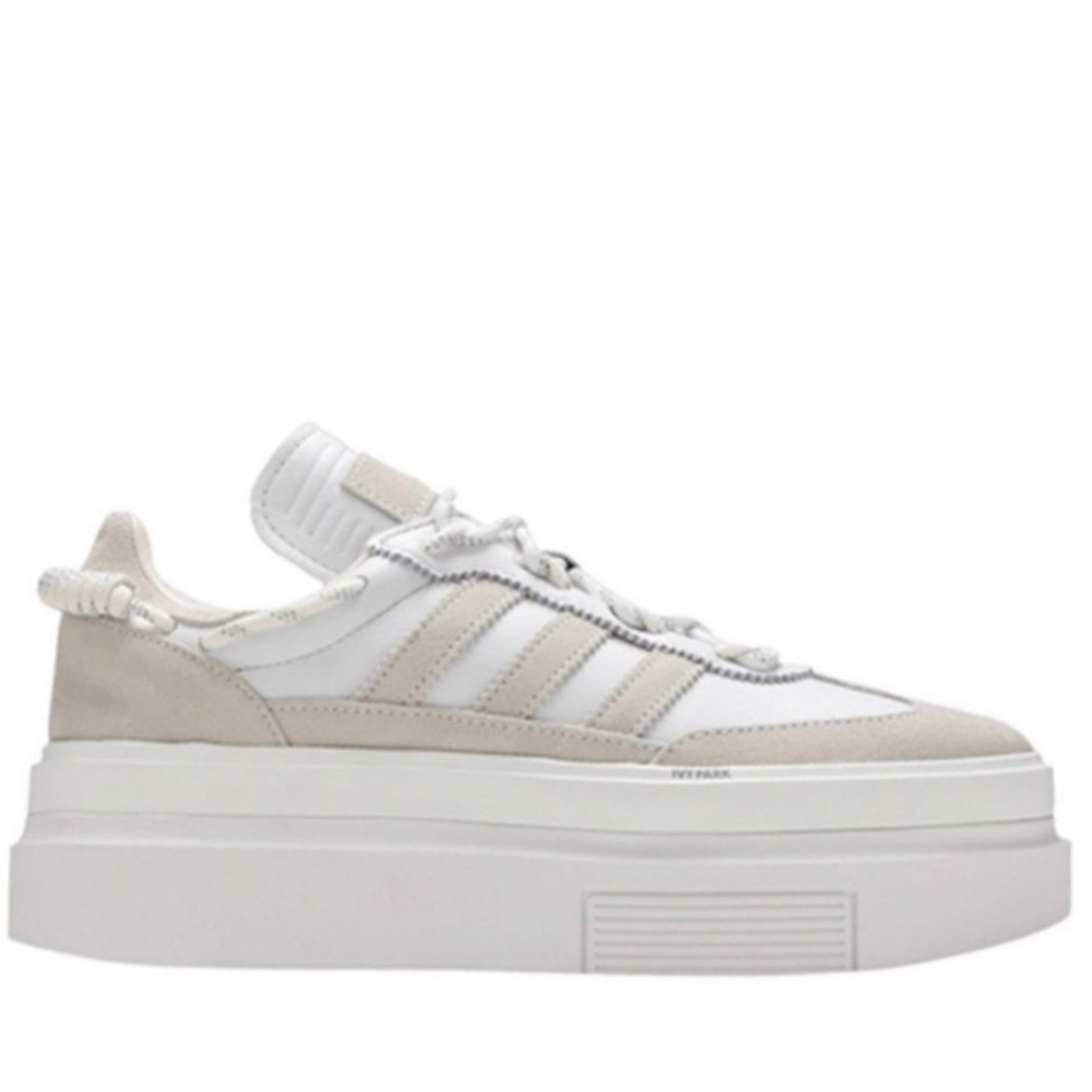 Adidas White and Cream Platform Sneakers
